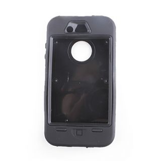 USD $ 3.49   Robot Hard Rubber Case Cover For Iphone4 (Black),