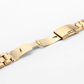 EUR € 9.83   unisexe Bracelet montre acier inox 16mm (or), livraison