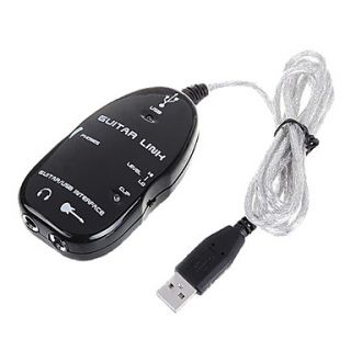 USD $ 23.49   Guitar to USB Interface Link Cable for PC & Mac
