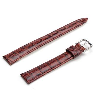 USD $ 3.59   Unisex Genuine Leather Watch Strap 16MM(Brown),