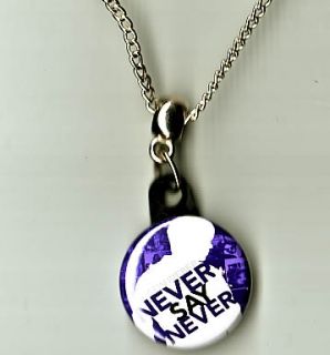 Justin Bieber Never Say Never Pendant Necklace CD Love