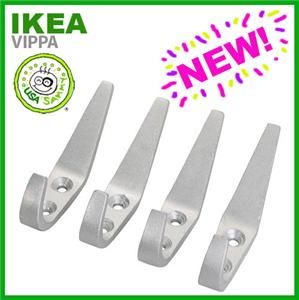 IKEA Vippa 4 Designer Modern Aluminium Coat Hooks X4