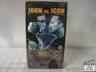 WWF Wrestlemania x8 18 VHS Hulk Hogan vs The Rock 651191541256
