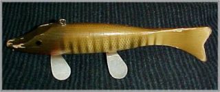 Fish Decoy Vintage Wooden Commercial Ice Spear Fishing Lure Folk Art