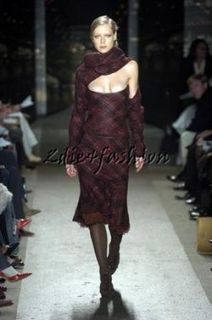 2160 New Donna Karan Burgundy Pink Black Plaid Cashmere Wool Silk