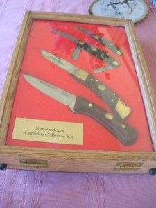Kar Products Camillus Collector Set of 4 perfect, ner used knives.