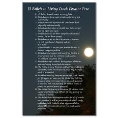 13 Beliefs to living crack free Poster  DVC Ministry  Crack