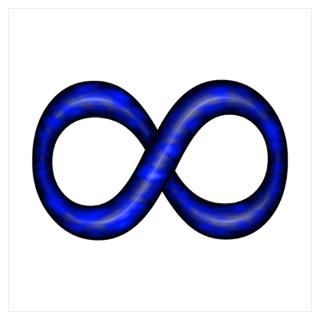 Wall Art  Posters  Royal Blue Infinity Symbol