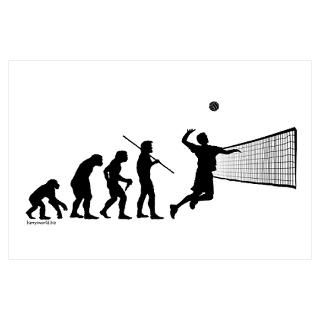 Wall Art  Posters  Volleyball Evolution Poster