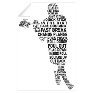 Wall Art  Wall Decals  Lacrosse Terminology Wall