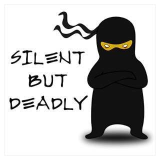 Wall Art  Posters  Silent but Deadly Ninja Poster