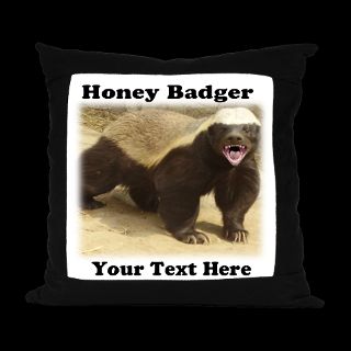 Animal Gifts  Animal Home Decor  Honey Badger Personalized Suede