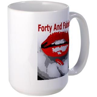 40 and Fabulous Large Mug Large Mug