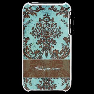 Abstract Gifts  Abstract iPhone Cases  Add Name   Grunge Damask