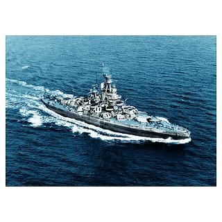 Wall Art  Posters  BB 36 USS Nevada in 1943 Poster