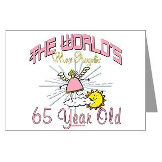 Angelic At 65 Greeting Cards (Pk of 10)
