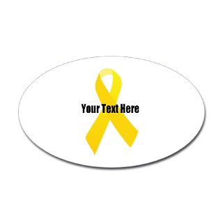 Awareness Ribbon Gifts  Awareness Ribbon Bumper Stickers  yellow