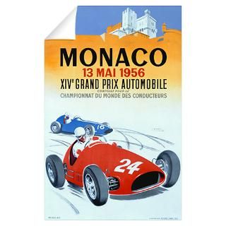 Monaco Grand Prix, 1956, Vintage Poster, by J Rame Wall Decal