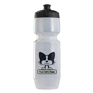 Black And White Cat Gifts  Black And White Cat Water Bottles