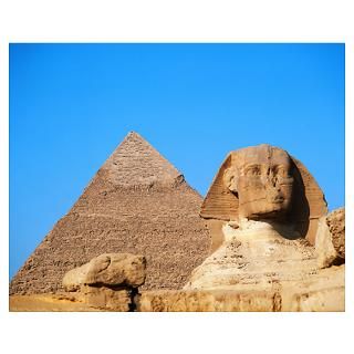 Wall Art  Posters  Great Sphinx and the Pyramid of