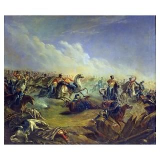 Wall Art  Posters  The Guard hussars attacking near