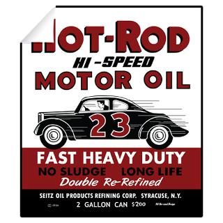 Wall Art  Wall Decals  Vintage Hot Rod Motor Oil
