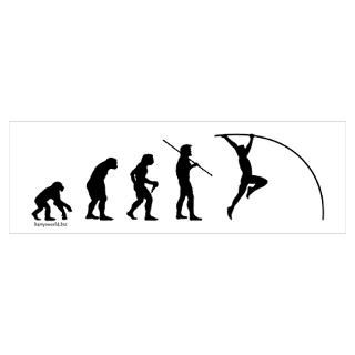 Wall Art  Posters  Pole Vault Evolution Poster