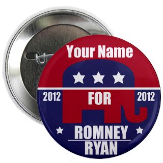 2012 Gifts  2012 Buttons  Your Name For Romney/Ryan 2.25 Button