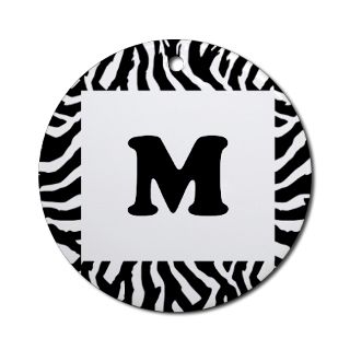 Custom Gifts  Custom Seasonal  Zebra Print. Custom Letter
