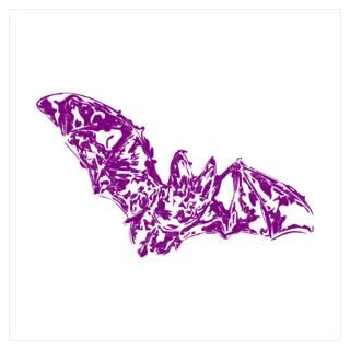 Wall Art  Posters  Purple Bat Poster