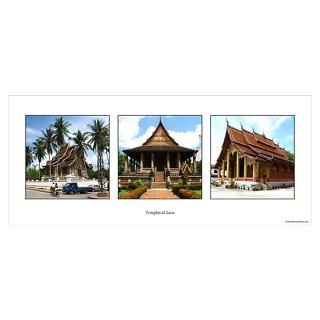 Wall Art  Posters  Temples of Laos Poster