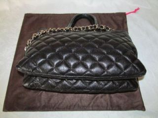 Kate Spade Campbell Gold Coast Black Quilted Leather Satchel Chain Bag