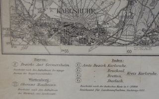 USED BY THE GERMAN REICHSWEHR / WEHRMACHT MILITARY   KARLSRUHE 573