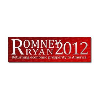Anti Democrat Car Accessories  Romney Ryan 2012 Car Magnet 10 x 3