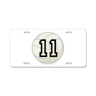 Volleyball Player Number 11 Aluminum License Plate for $19.50