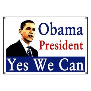 Obama 2008 Yes We Can Banner