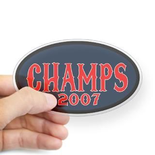 Boston World Series Champs 2007 Oval Decal for $4.25