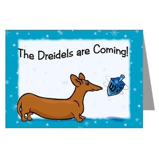 2007 Gifts  2007 Greeting Cards  Hanukkah Dreidel Dog Greeting