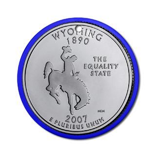 2007 Wyoming State Quarter Ornament (Round) for $12.50