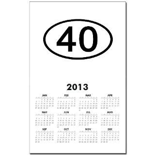 Number 40 Oval Calendar Print for $10.00