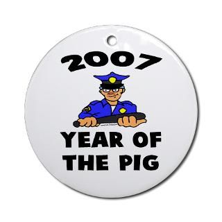 2007 YEAR OF THE PIG Ornament (Round) for $12.50