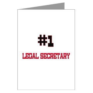 Number 1 LEGAL SECRETARY Greeting Cards (Pk of 10)