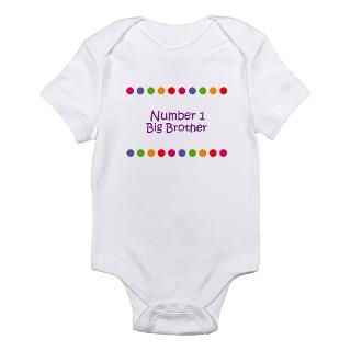 Number 1 Big Brother Infant Bodysuit