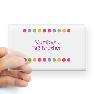 Number 1 Big Brother Rectangle Decal for $4.25