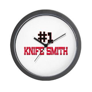 Number 1 KNIFE SMITH Wall Clock for $18.00