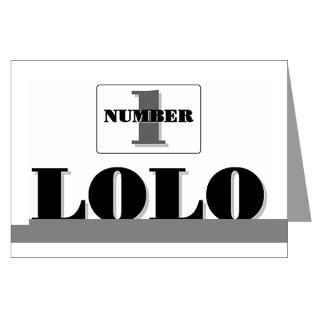 NUMBER ONE LOLO Greeting Cards (Pk of 10