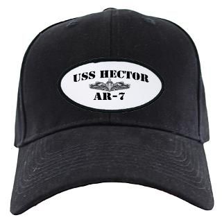 HECTOR Black Cap  USS HECTOR (AR 7) STORE  USS HECTOR (AR 7) STORE