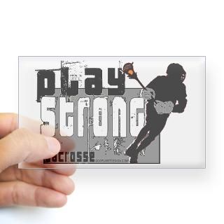 LAX STRONG Rectangle Decal for $4.25