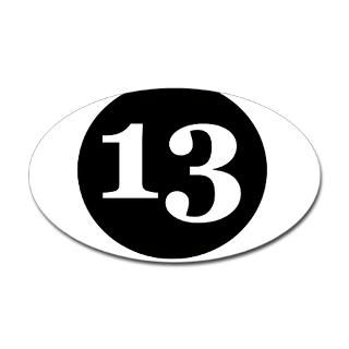 Number 13 Stickers  Car Bumper Stickers, Decals