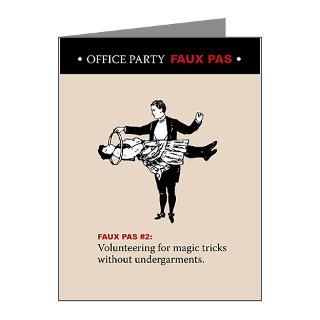 Office Party Faux Pas Greeting Cards No. 2  Funny Christmas Cards
